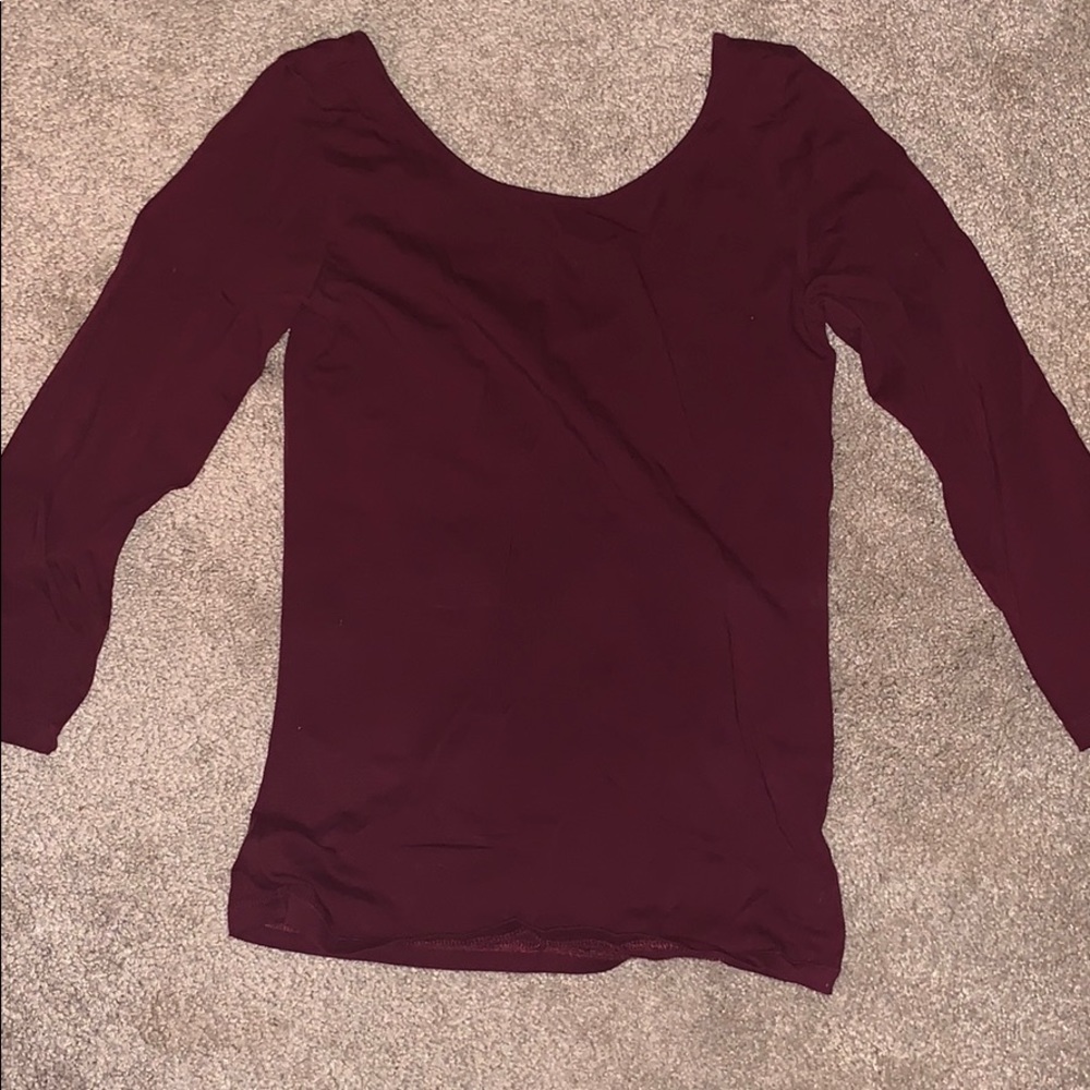 Maroon basic shirt